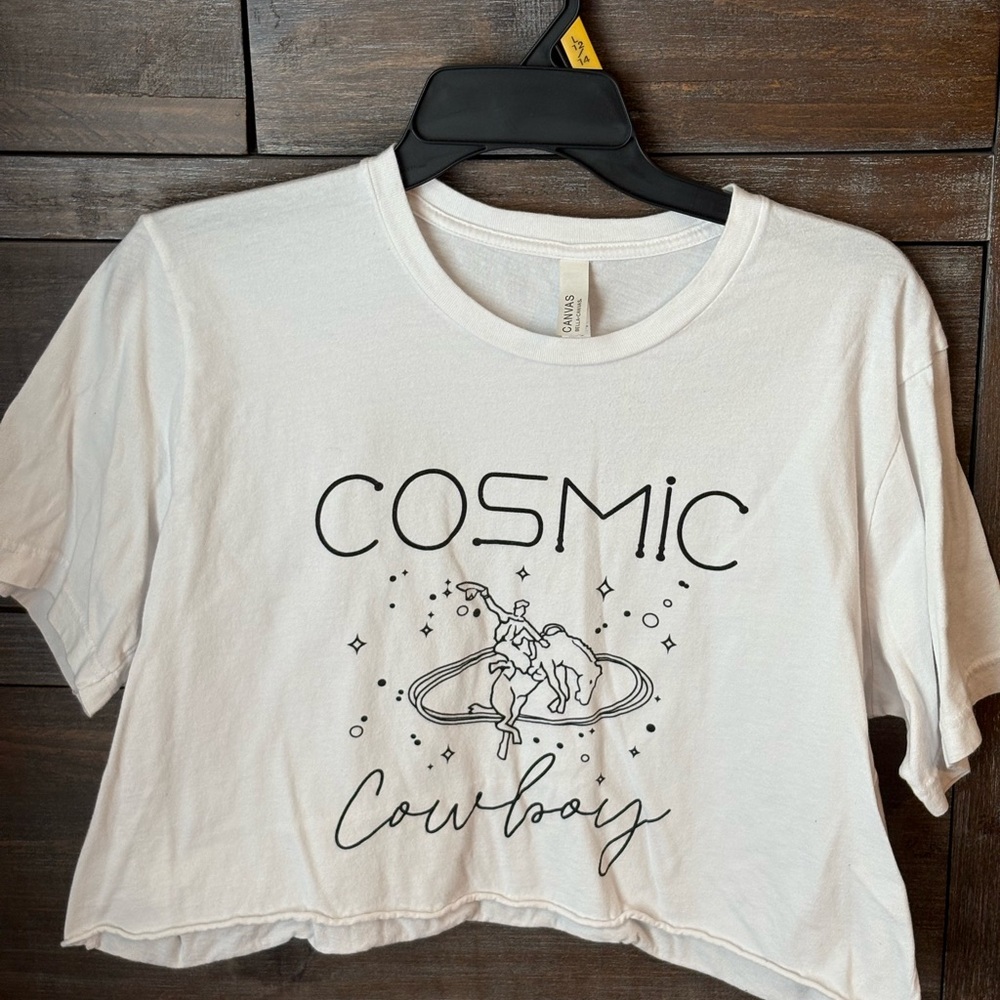 Bella Canvas Cream Graphic Crop T-Shirt